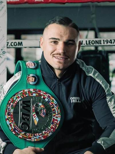 Professional boxer Michael Magnesi - featherweight division