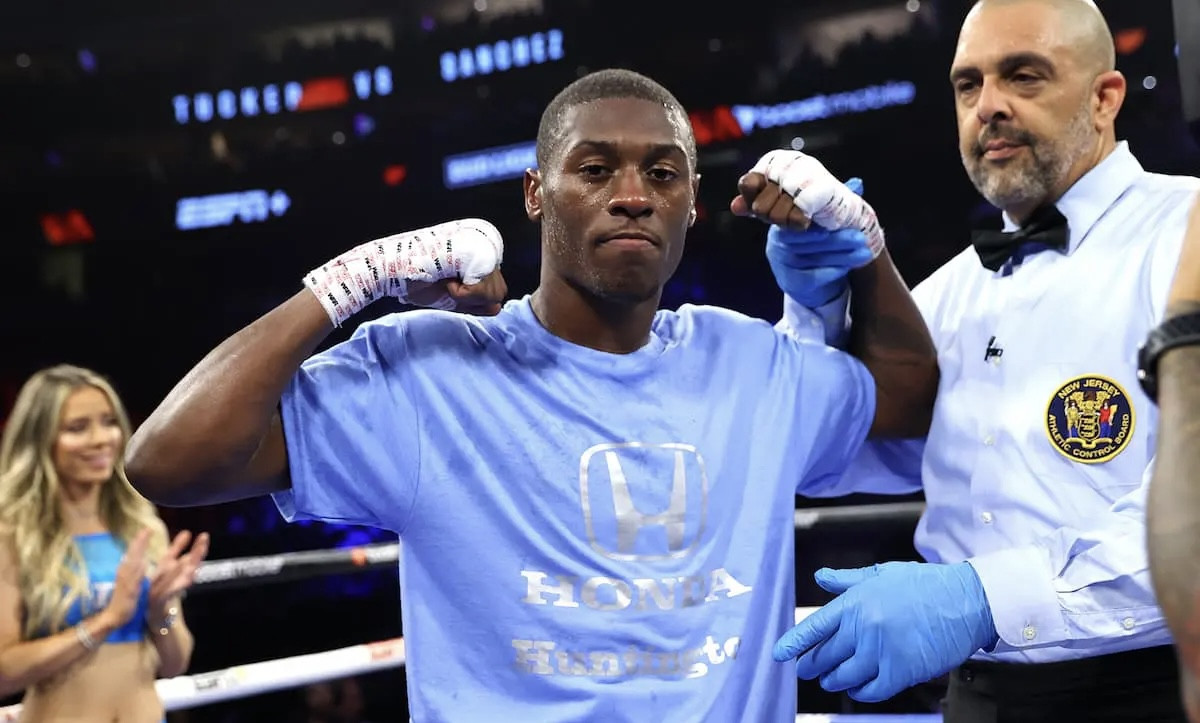 Jahi Tucker aims for Janibek Alimkhanuly