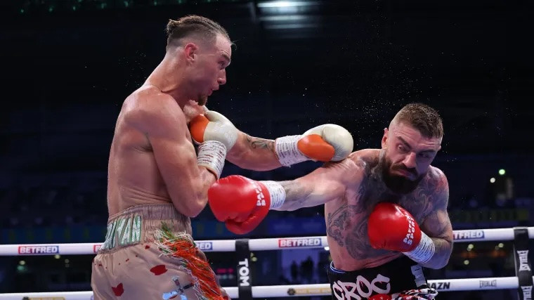 Two left-hook knockdowns!