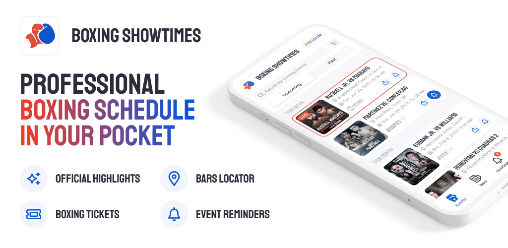 Boxing Showtimes App
